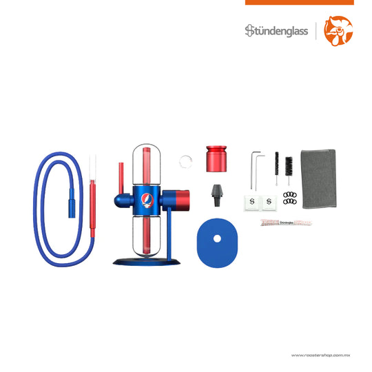 Stündenglass® Gravity Bong Hookah Kompact x Grateful Dead red blue rojo azul original nuevo